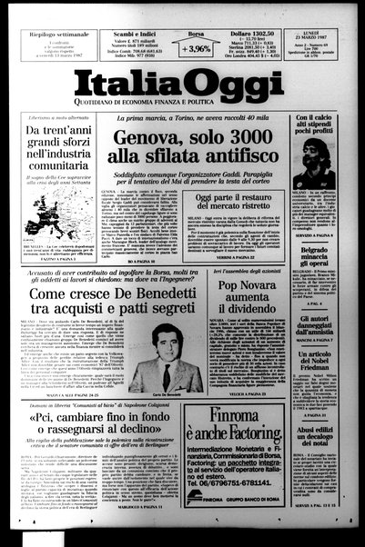 Italia oggi : quotidiano di economia finanza e politica